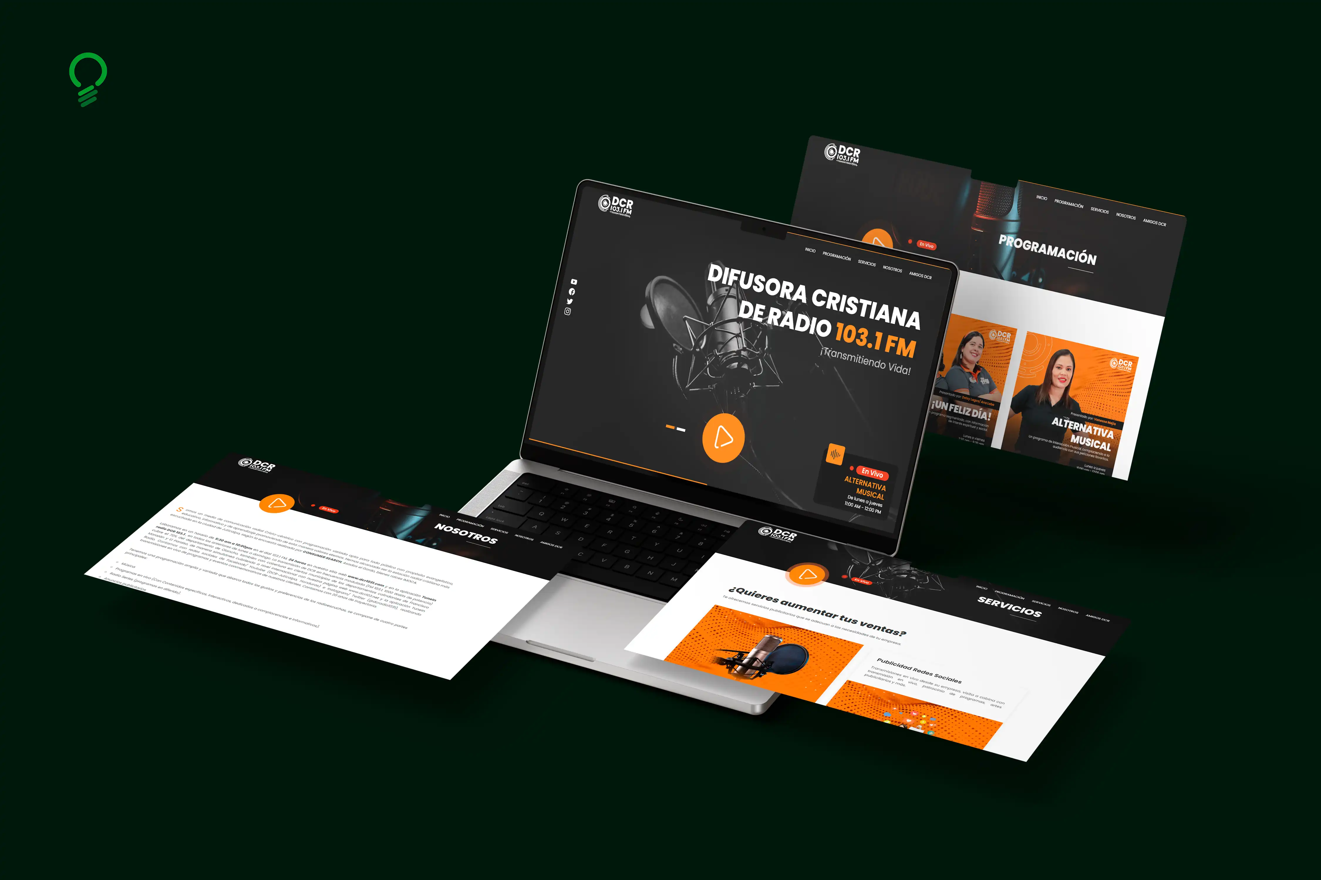 Sitio web Difusora Cristiana de Radio
