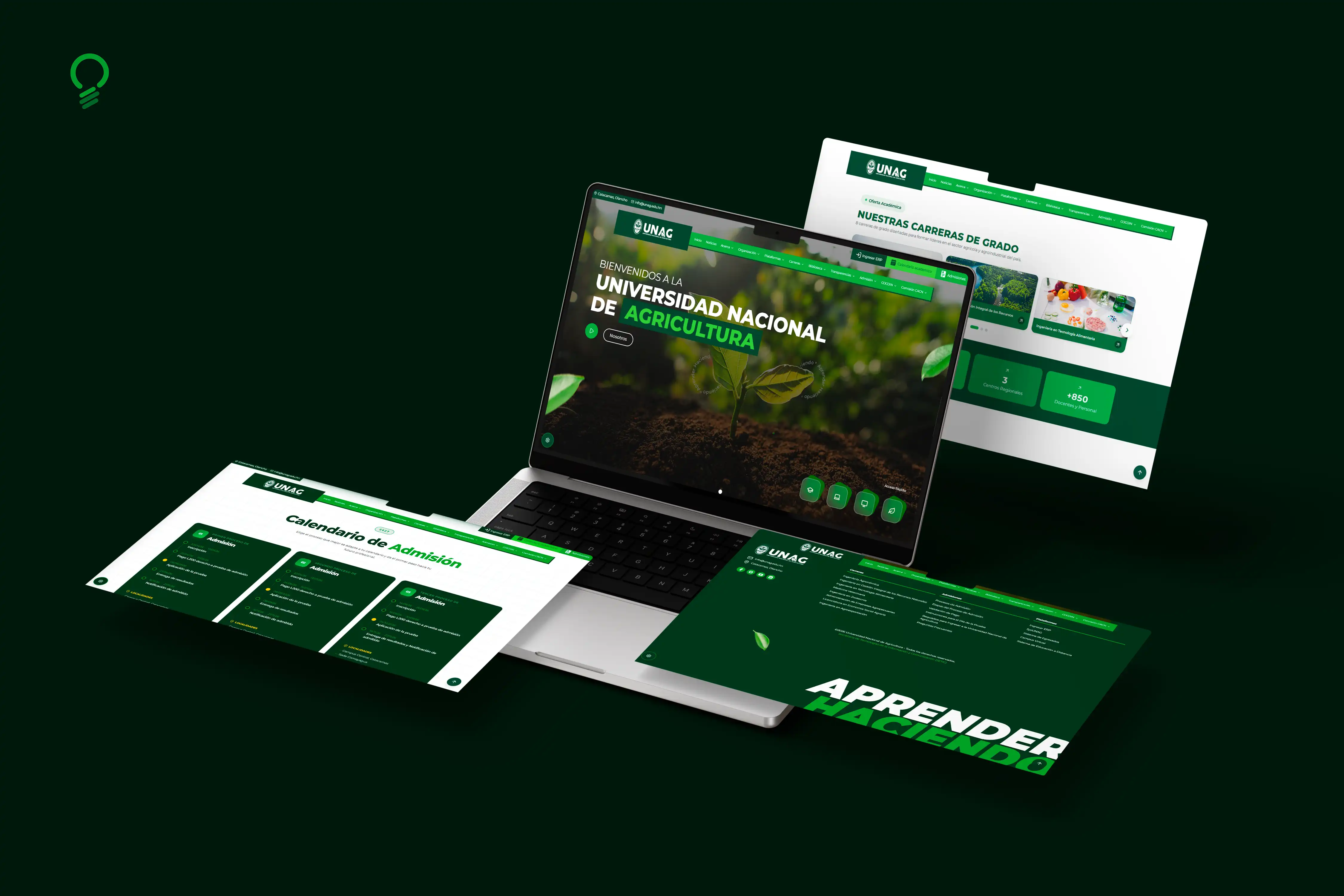 Sitio web Universidad Nacional de Agricultura
